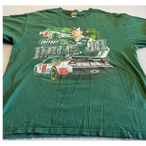 Dale Jr #88 NASCAR‎ Racing Graphic T-Shirt Green XL Racing Fan Tee